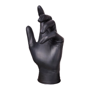 Rękawiczki Nitrylowe Czarne 100 sztuk 